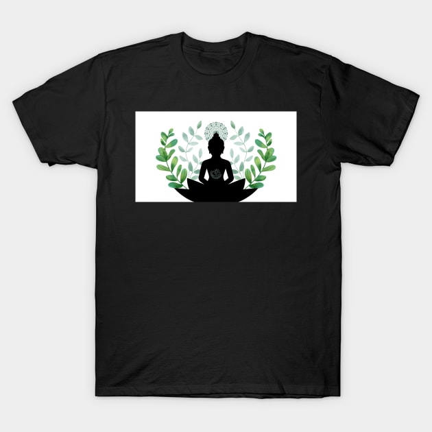 Zen Buddha Meditation T-Shirt by siv111